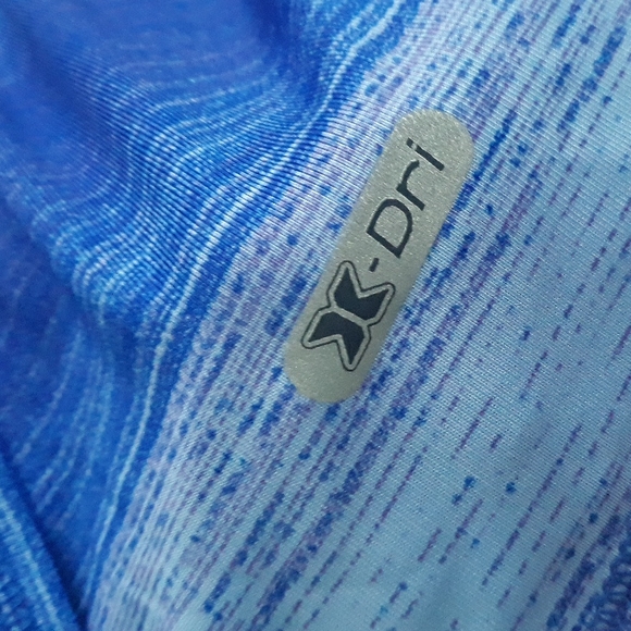 RBX Performance shades of blue and purple workout womens tank top - Picture 7 of 8